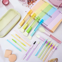LULUCOLORS soft bristles guide gentle, precise application for a flawless finish.