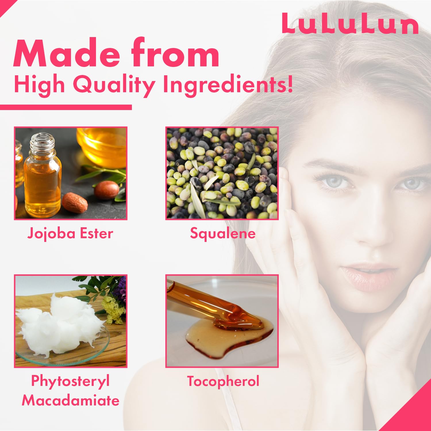 Lululun L22 oil complex balance helps mature skin hydrate.