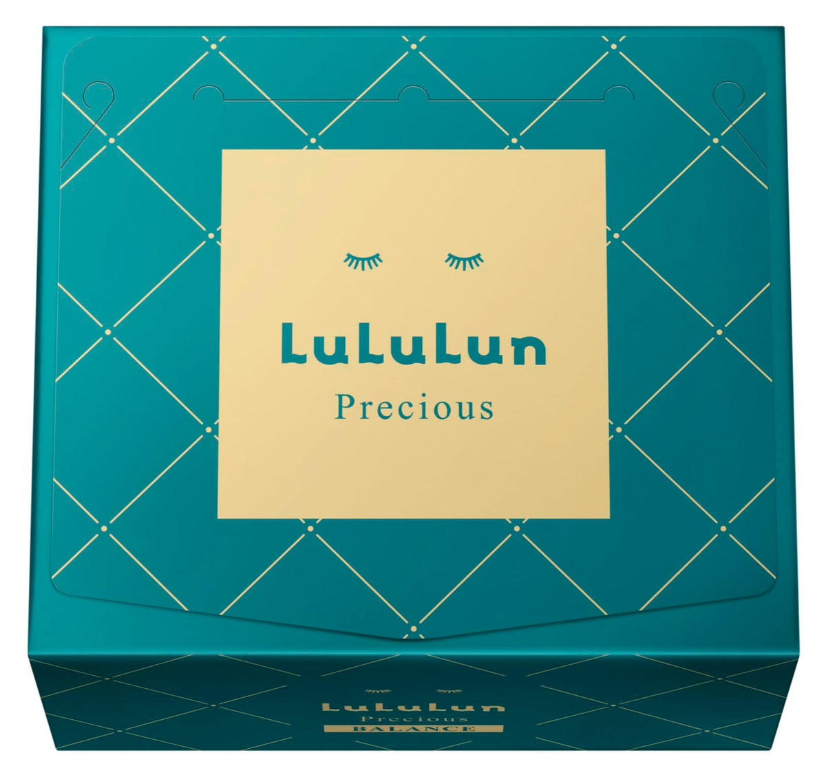 Lululun Precious Green packaging for premium daily skincare benefits.