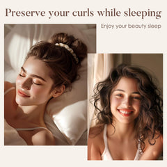 LULUSILK silk scrunchies designed for bedtime use help prevent tangling during sleep