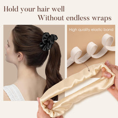 LULUSILK silk scrunchies damage-free hair protect all hair types from snagging and creasing