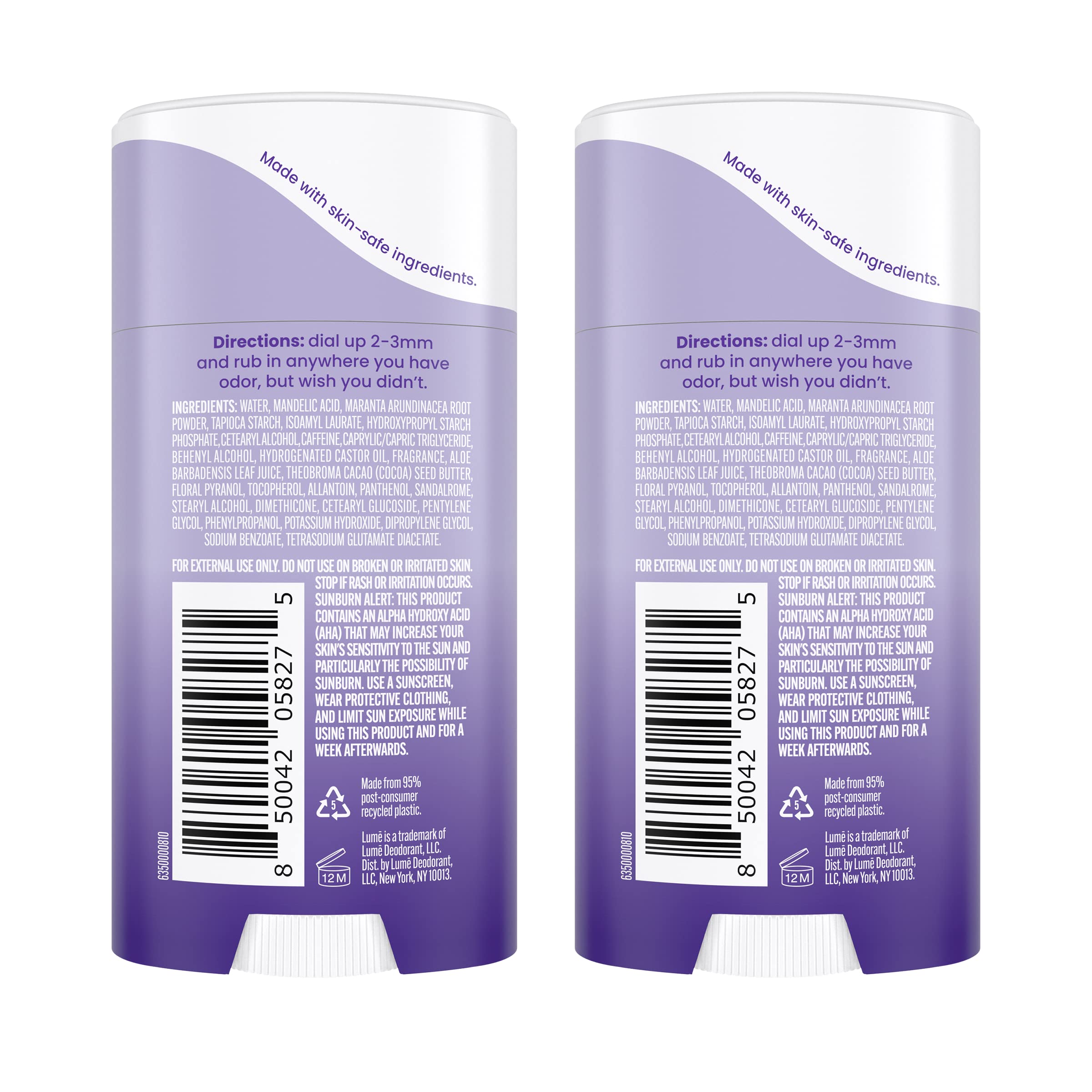 Lume 2-pack packaging view shows value and convenience for daily use.