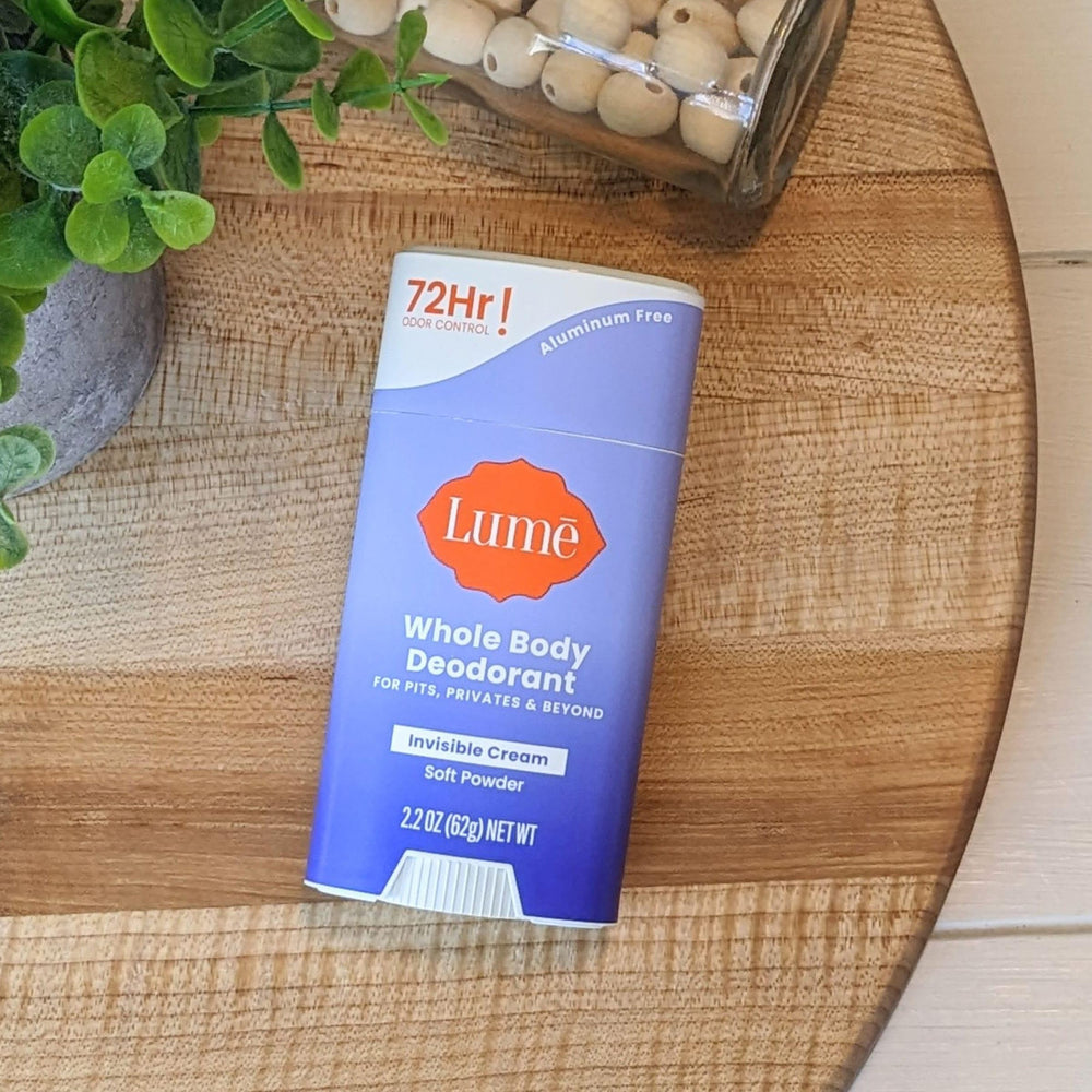 Lume 72-hour odor-control message graphic hints extended protection possibilities.