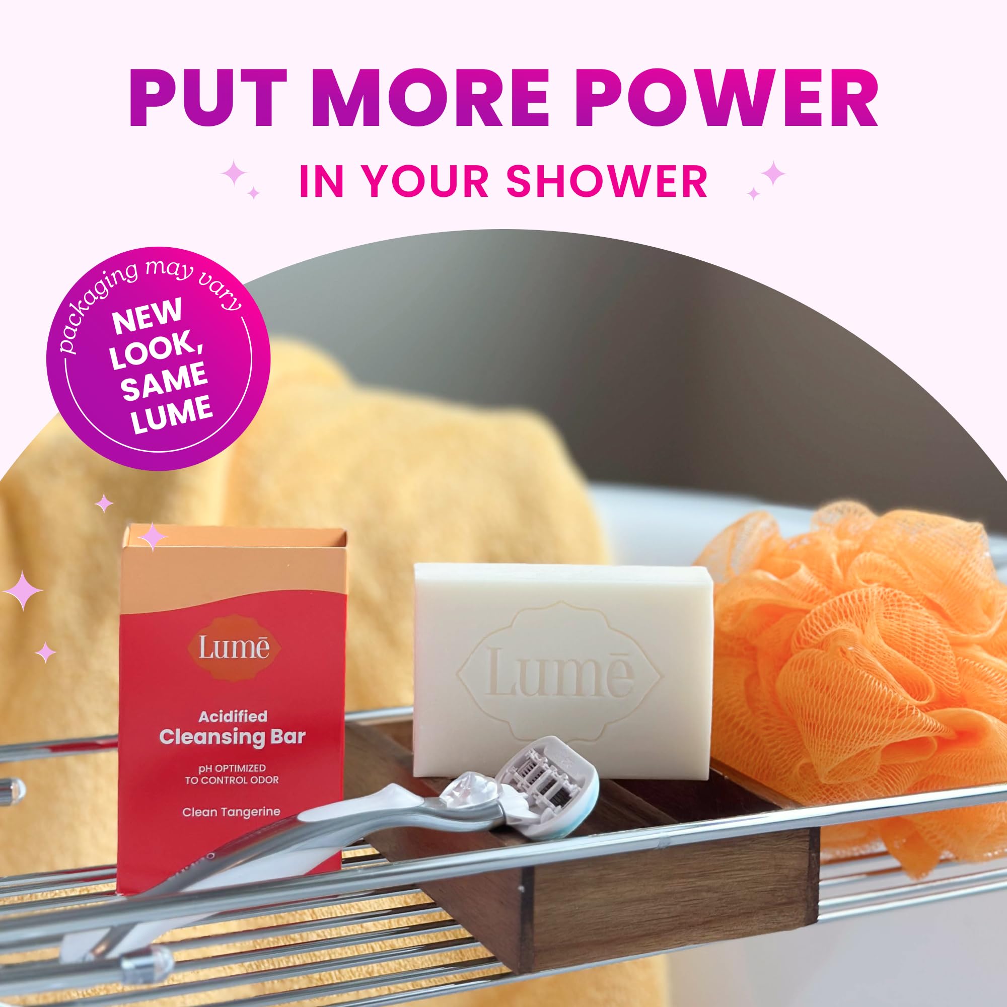 Lume Acidified Cleansing Bar after-use glow suggests even-toned appearance
