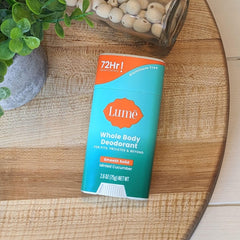 Lume bundle packaging and contents feature the cream and solid sticks for versatile use.