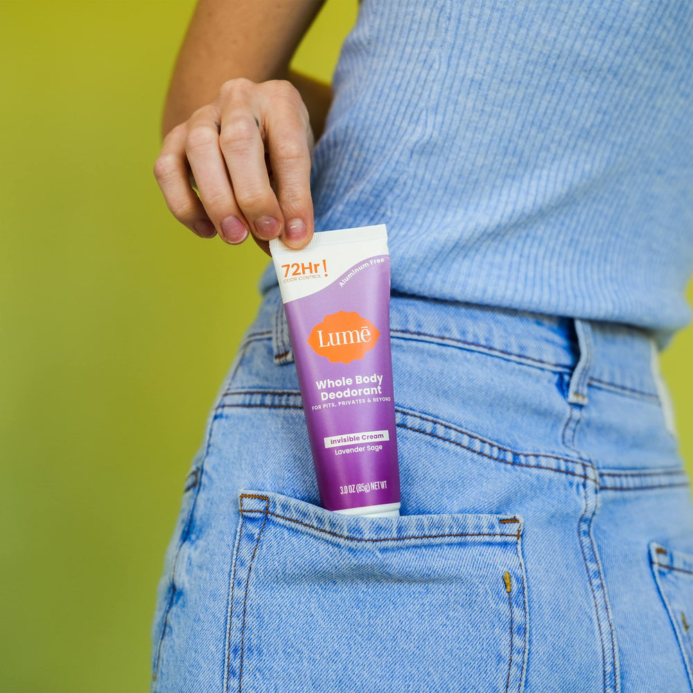 Lume Lavender Sage scent close-up promotes daily freshness