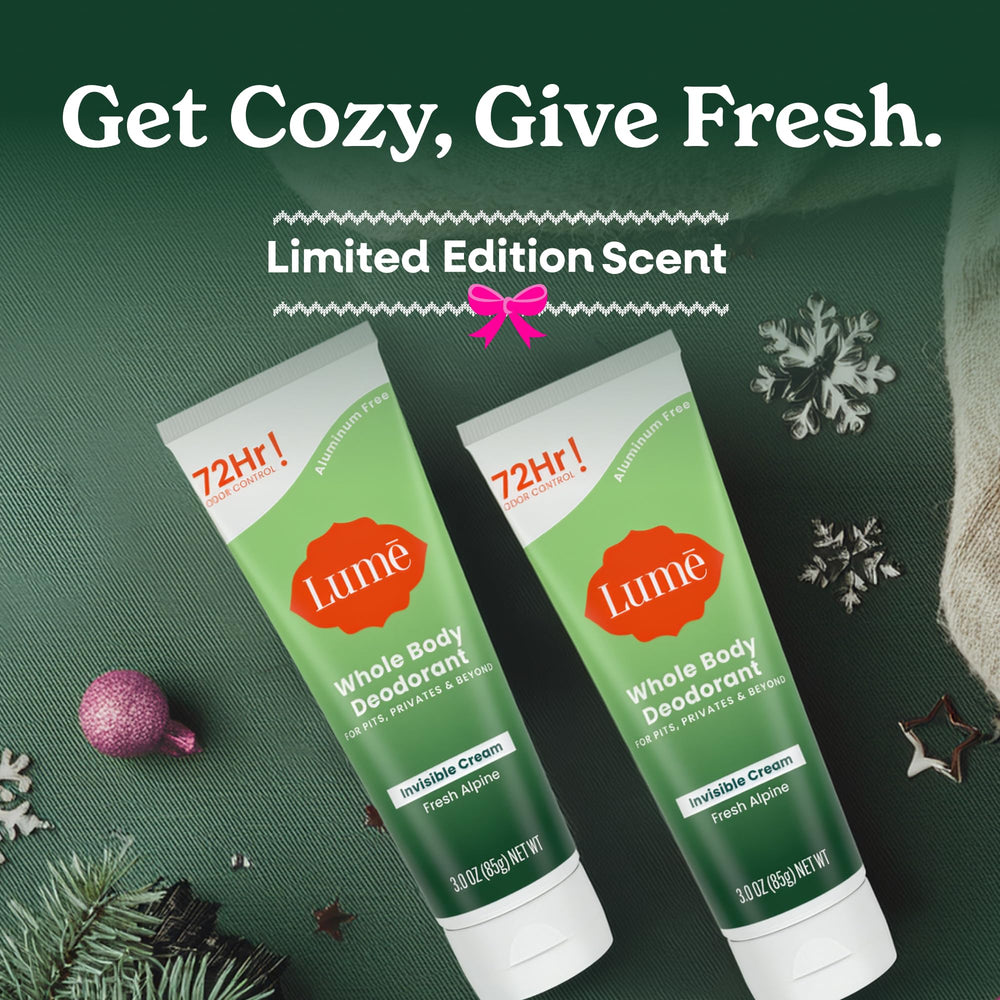 Lume Fresh Alpine scent notes of forest pepper and bergamot evoke fresh mornings
