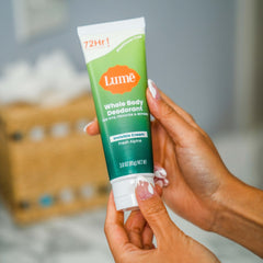 Lume Fresh Alpine packaging closeup with crisp forest-inspired fragrance notes