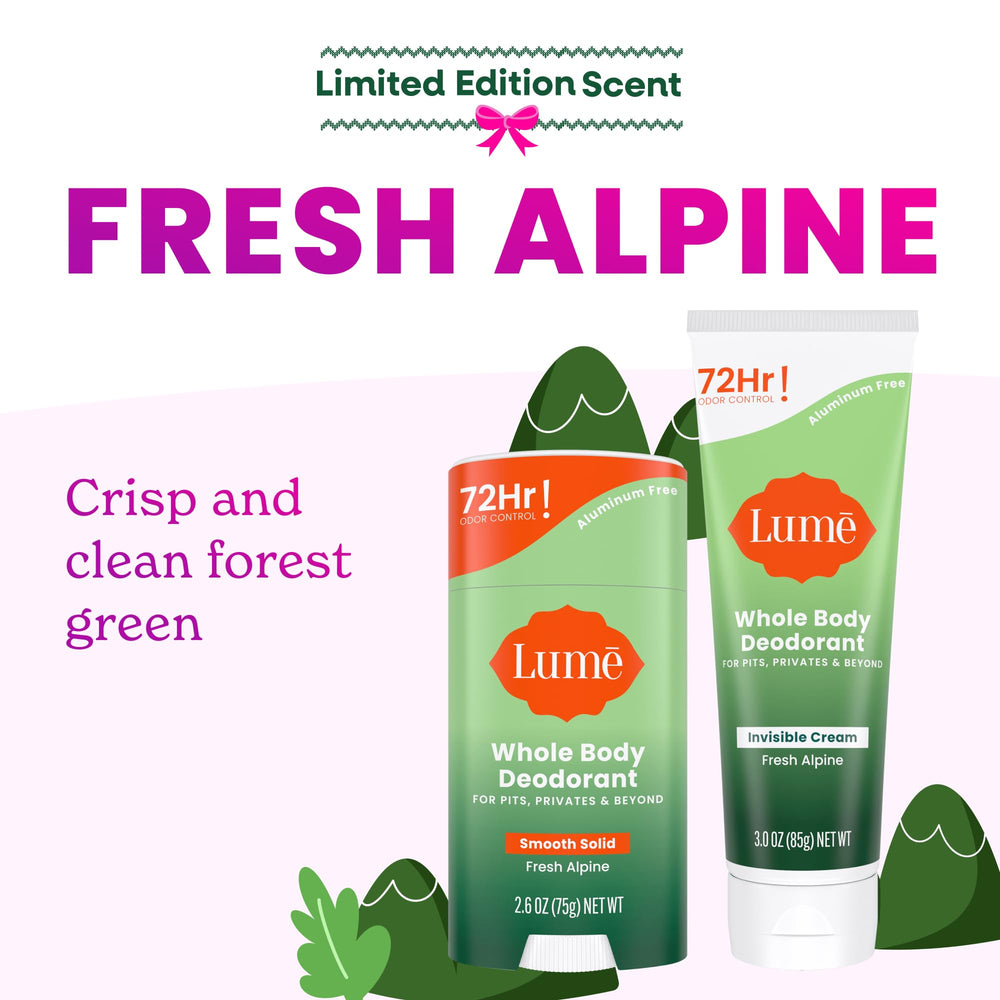 Lume Fresh Alpine solid-stick application demonstrates easy odor prevention.