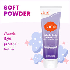 Lume invisible-cream application closeup demonstrates smooth rub-in and absorption.