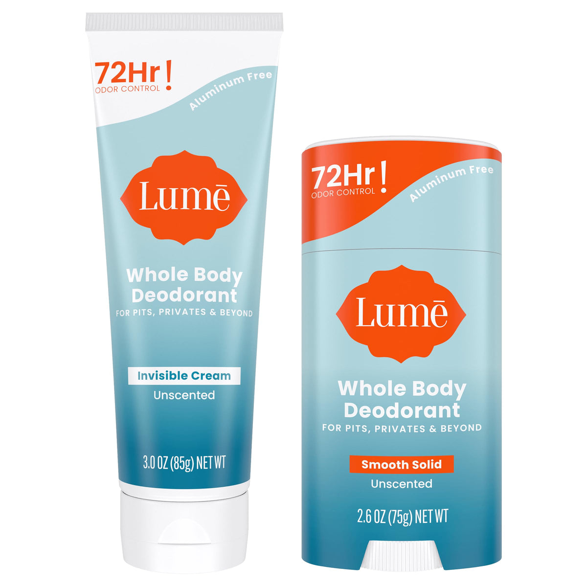 Lume invisible-cream-application shows a smooth glide for all-over odor control.
