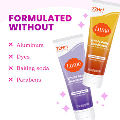Lume Invisible Cream tube close-up highlights easy application.