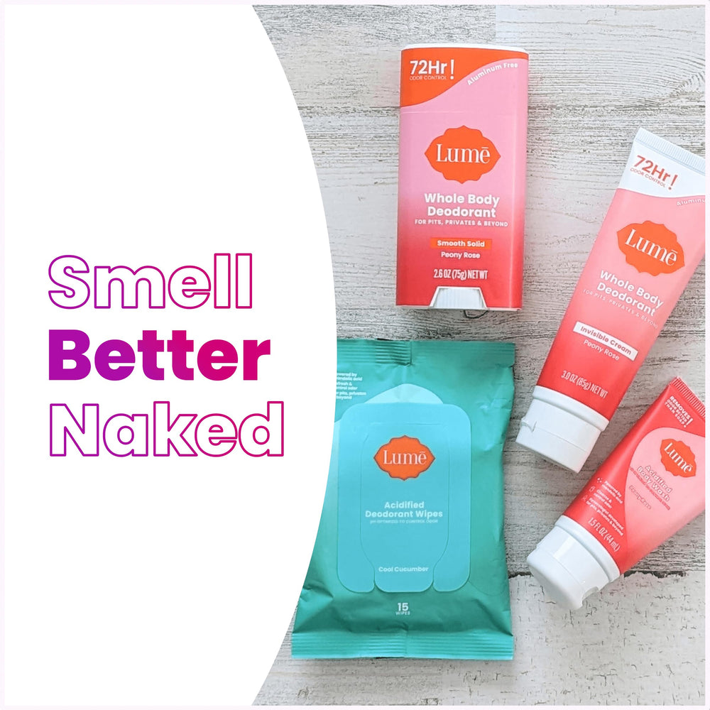 Lume Peony Rose application demo showing easy use for sensitive skin.
