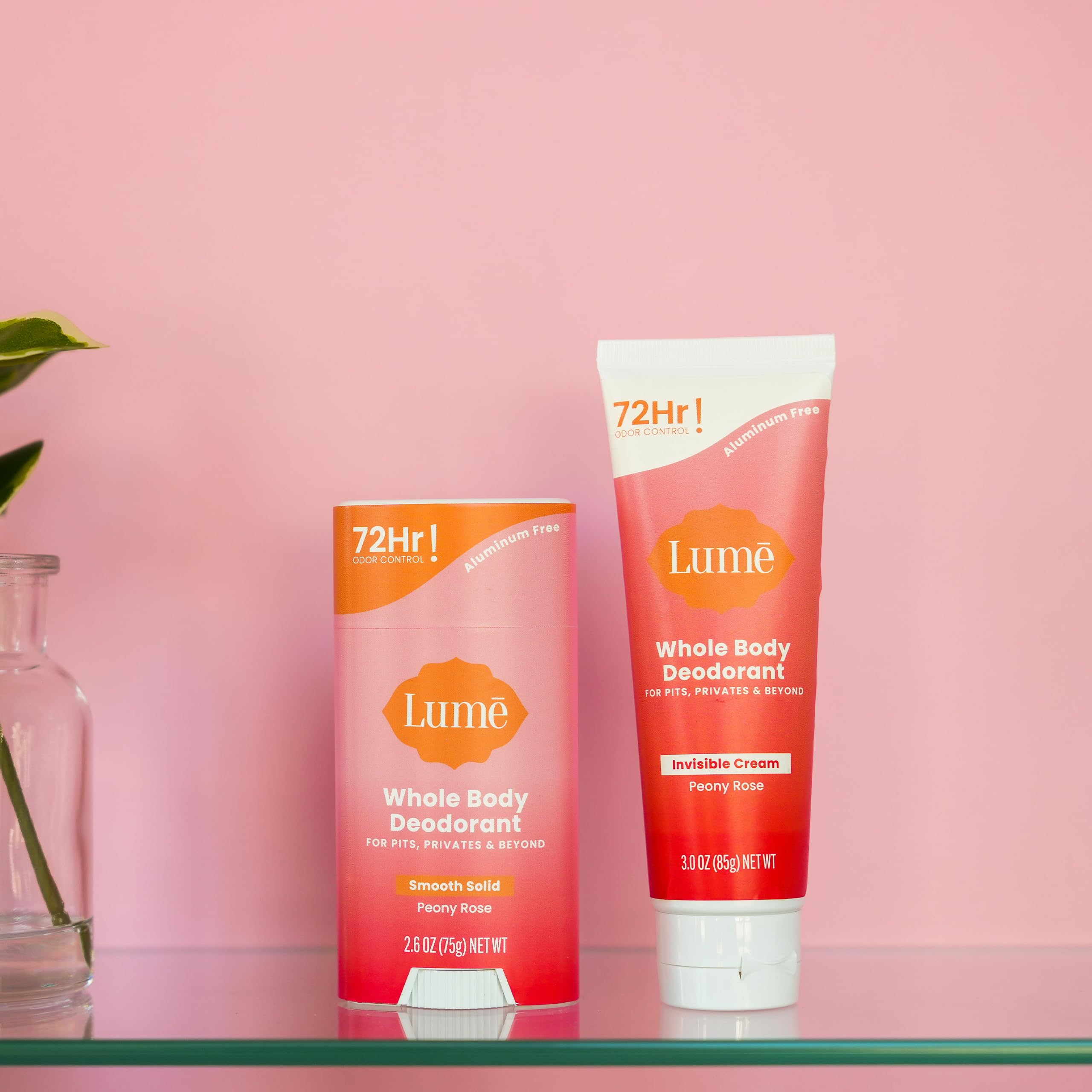 Lume Peony Rose bundle packaging highlights skin-safe formula