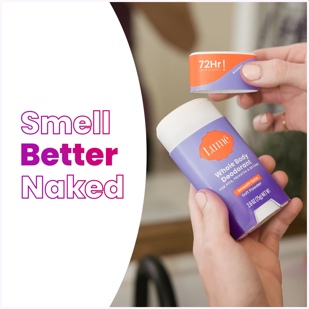 Lume use on sensitive areas for skin-safe everyday wear