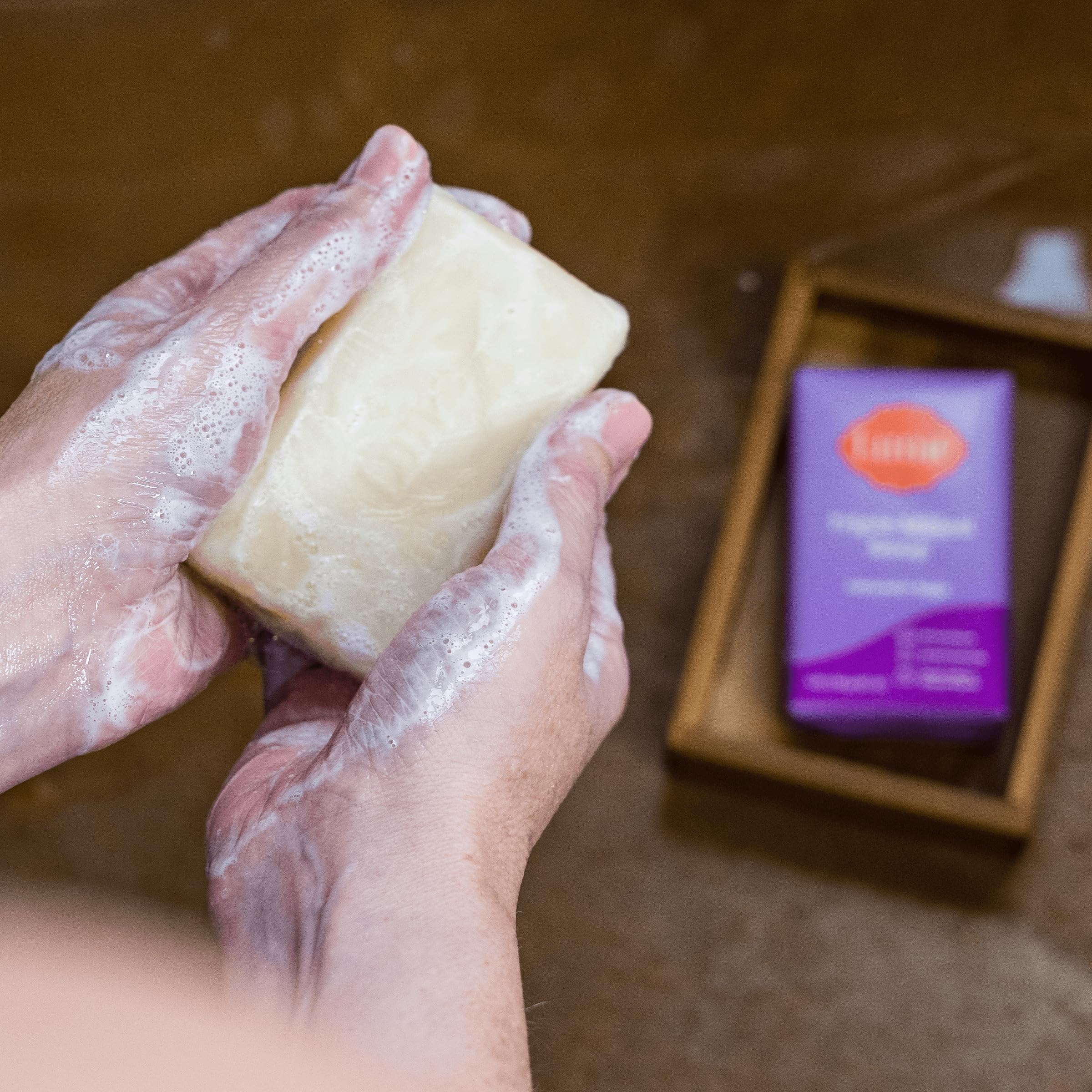Closeup of Lume Cool Cucumber wipes emphasizing quick refresh and odor control