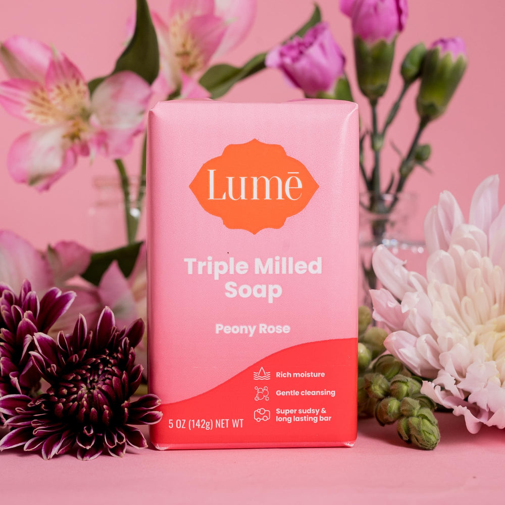 Lume packaging with sustainable palm oil icon indicating eco-friendly sourcing.