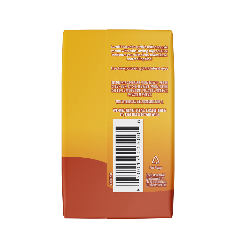 Lume toasted coconut scent close-up with vanilla notes