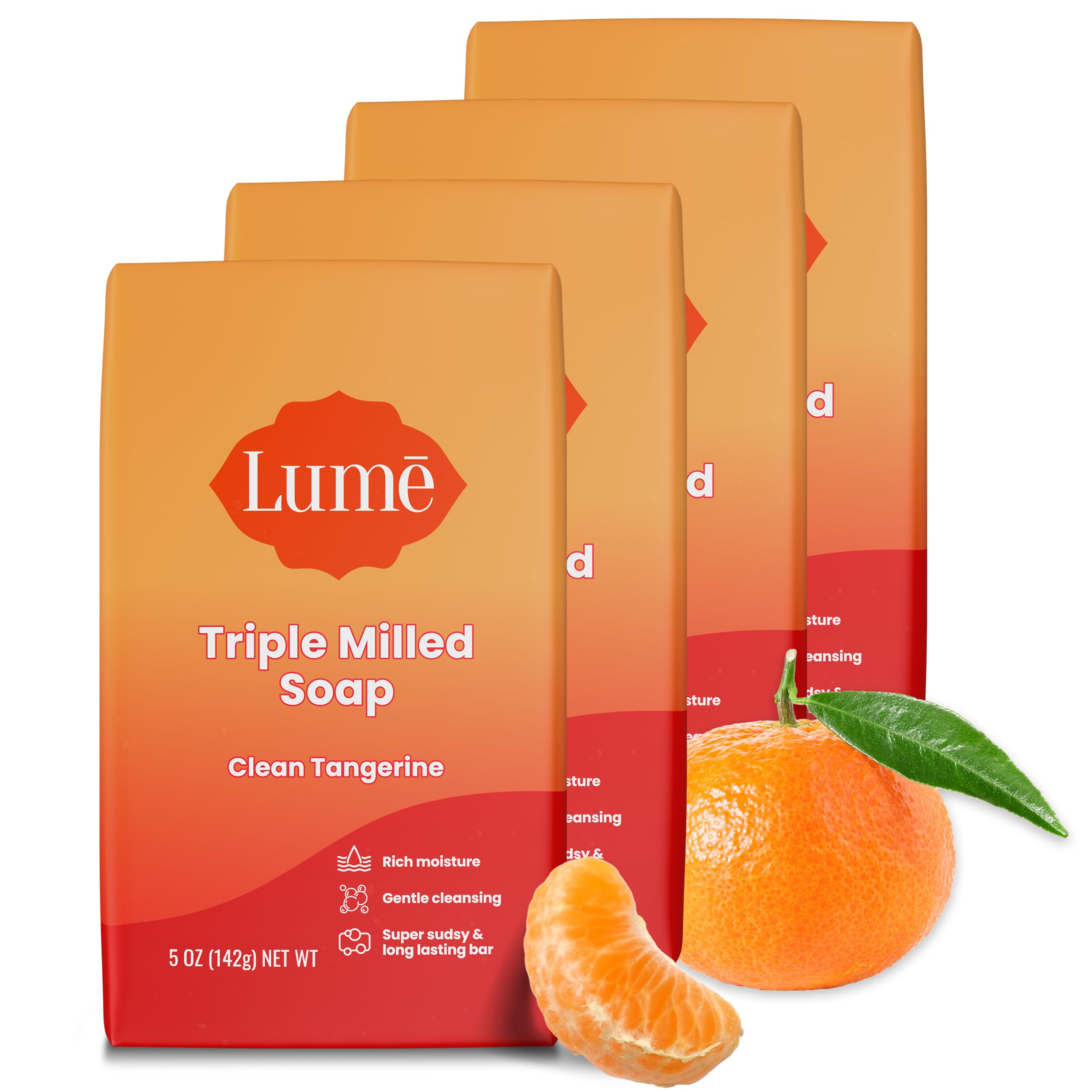 Lume triple milled bar soap packaging showcasing premium design for gifting and daily cleansing