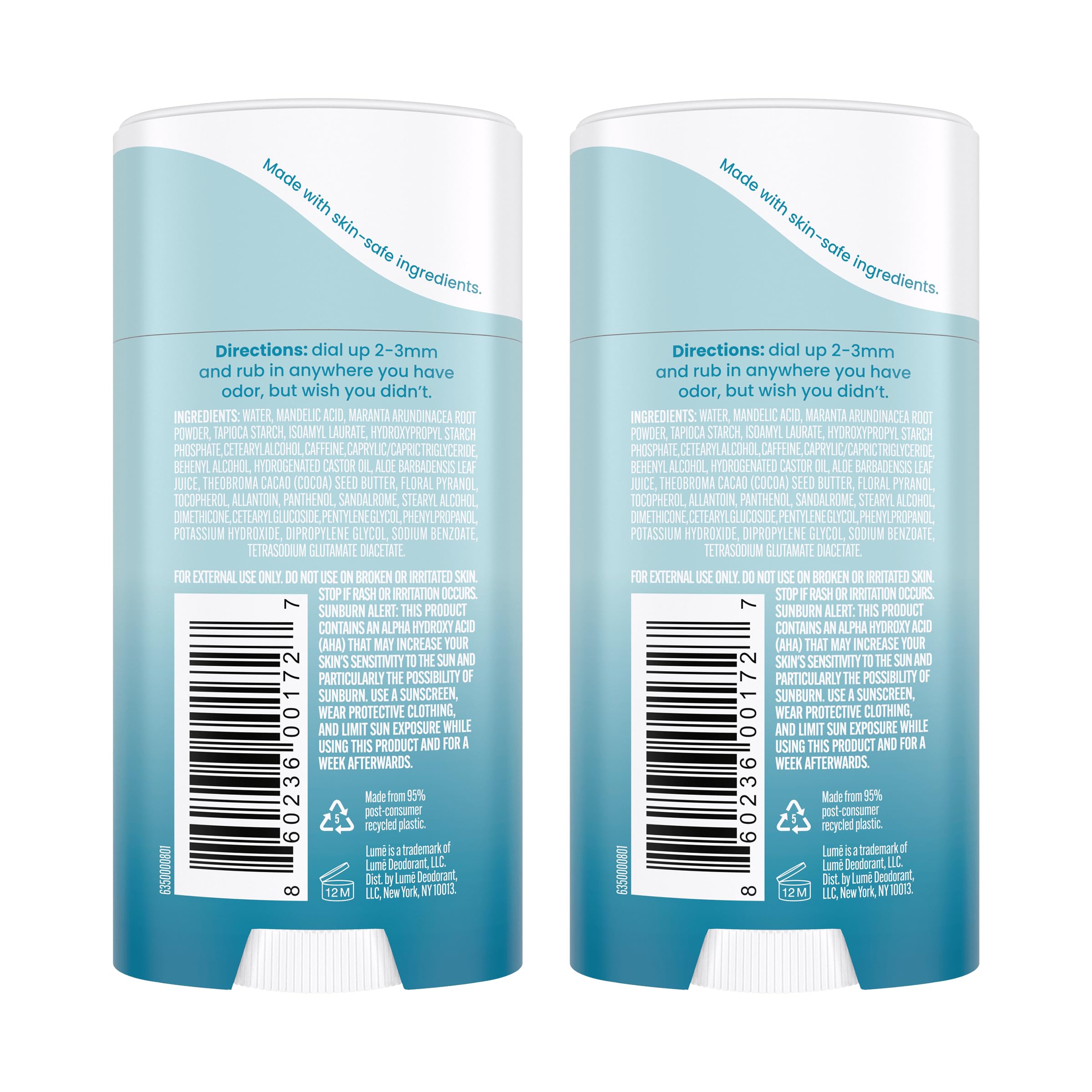 Lume 72-hour-odor-control-claim visual suggests long-lasting protection