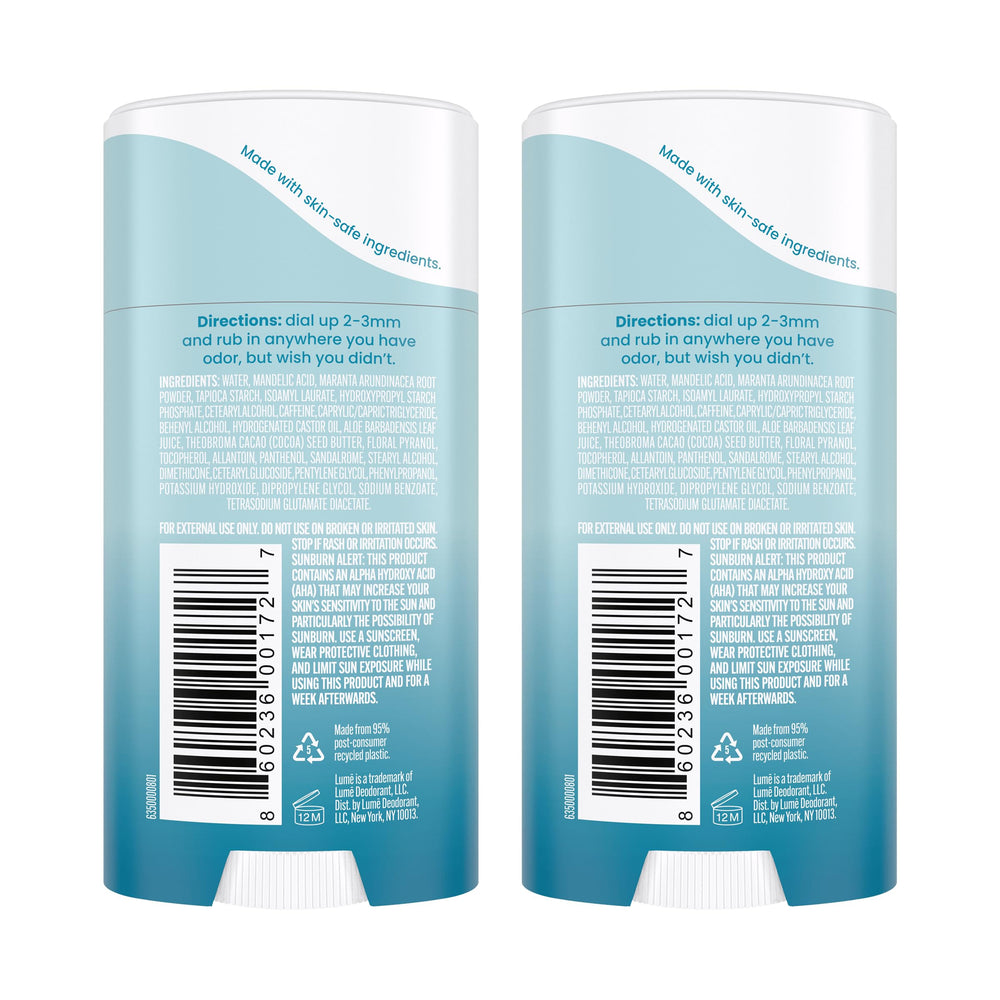 Lume 72-hour-odor-control-claim visual suggests long-lasting protection