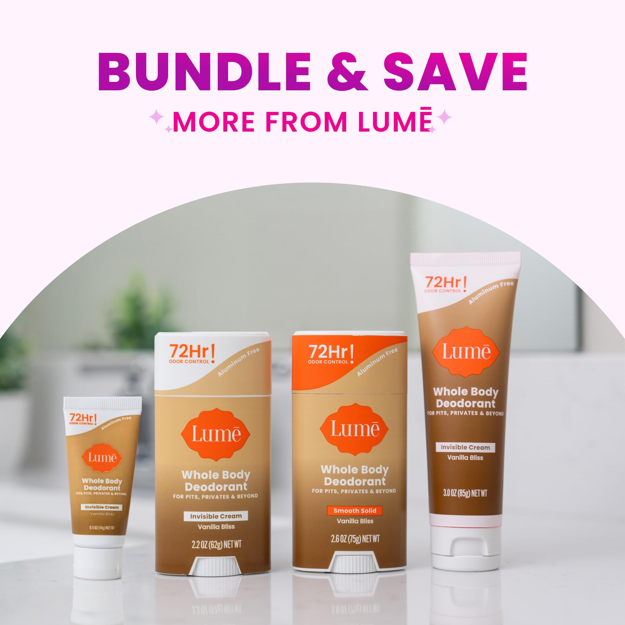 Lume visually evens skin tone on sensitive areas
