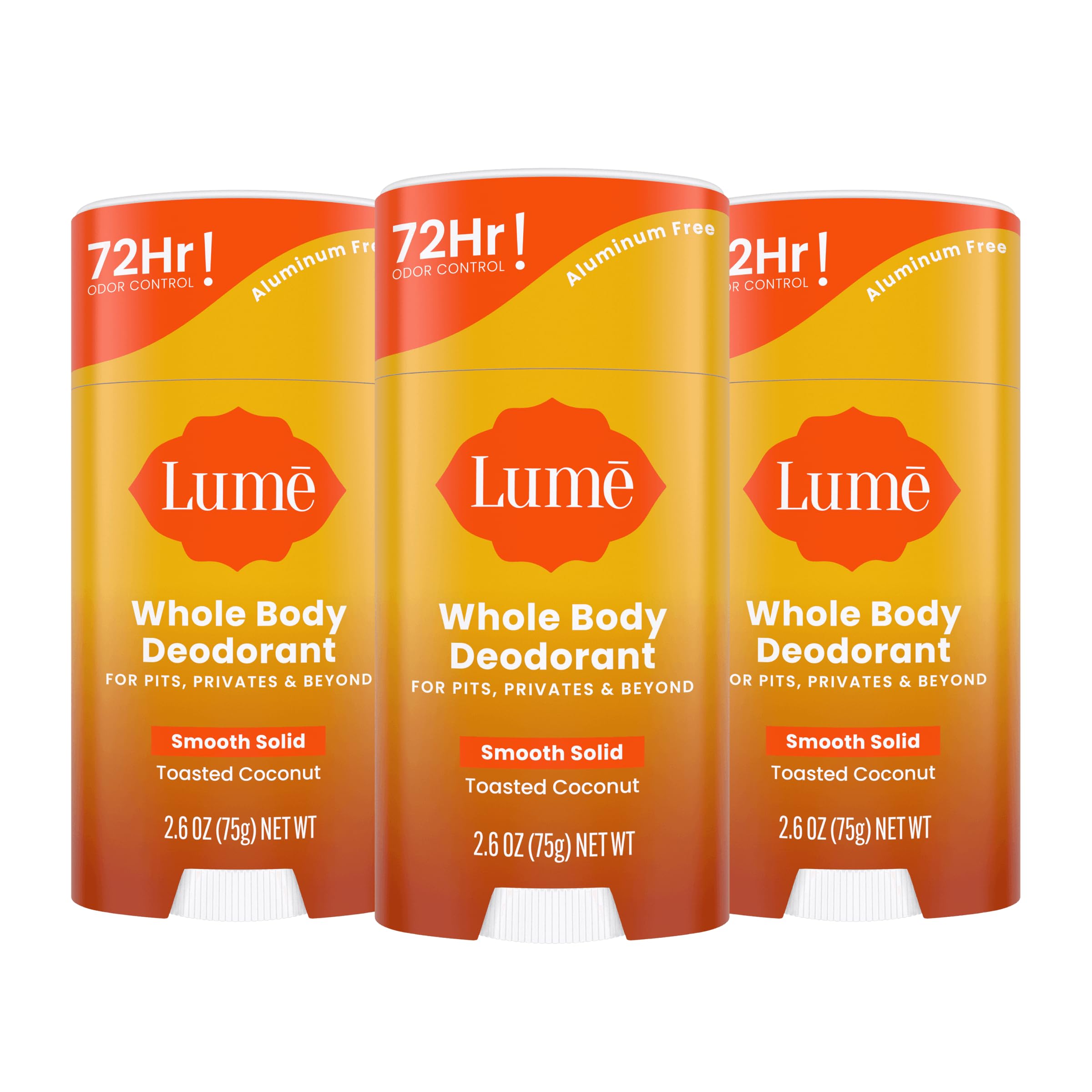 Lume triple-pack front view shows packaging and value for cost-conscious shoppers.
