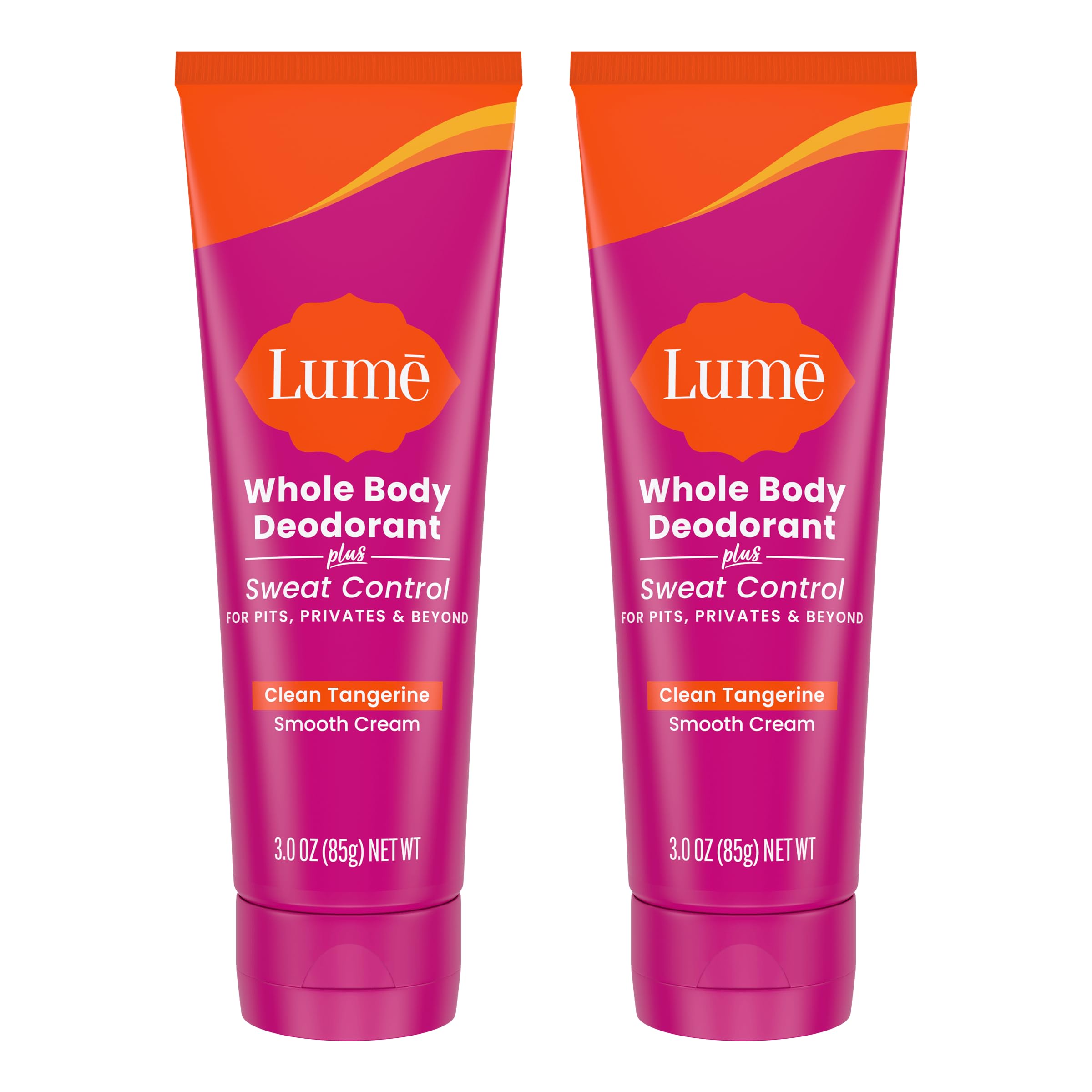 Lume whole body deodorant tube front view for long-lasting odor control