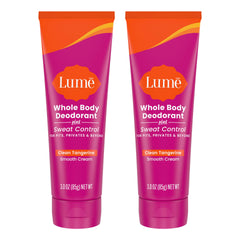 Lume whole body deodorant tube front view for long-lasting odor control