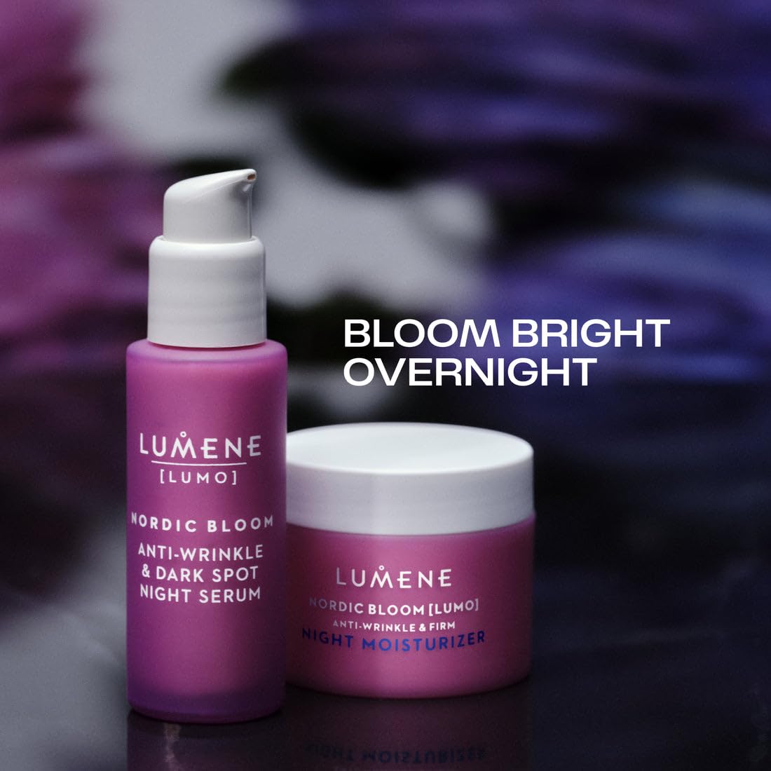 Lumene Nordic Bloom packaging eco friendly closeup reflects sustainable skincare mission