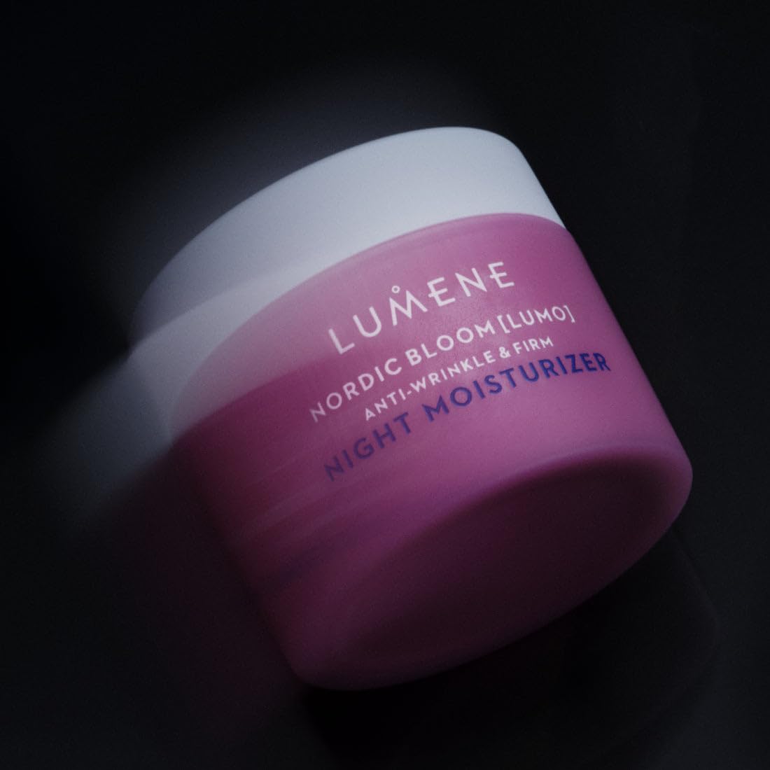 Lumene Nordic Bloom V-Shape serum bottle pairs with Lumo for radiant skin