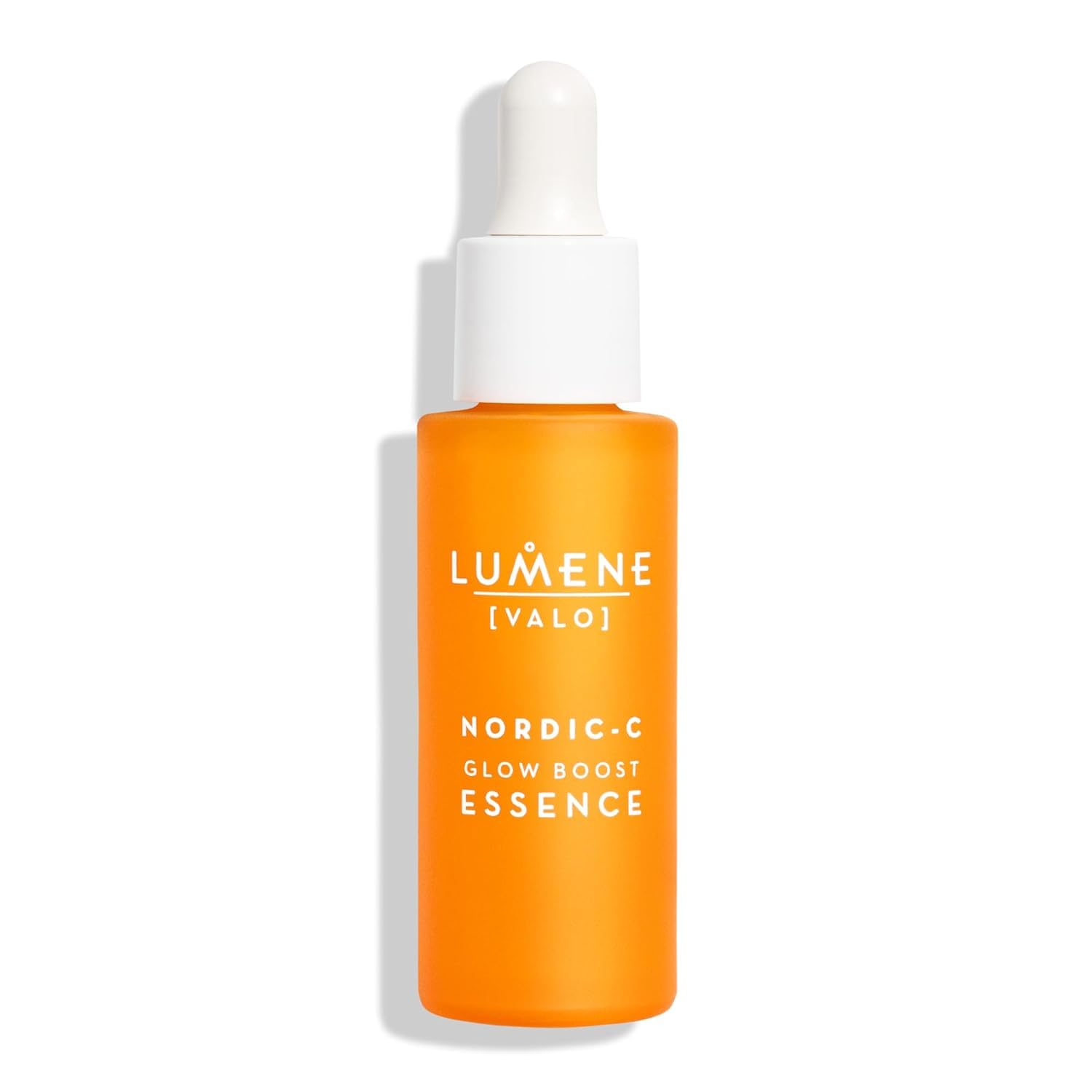 Lumene Nordic-C Valo Glow Boost Serum bottle delivering radiant hydration