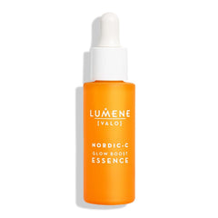 Lumene Nordic-C Valo Glow Boost Serum bottle delivering radiant hydration