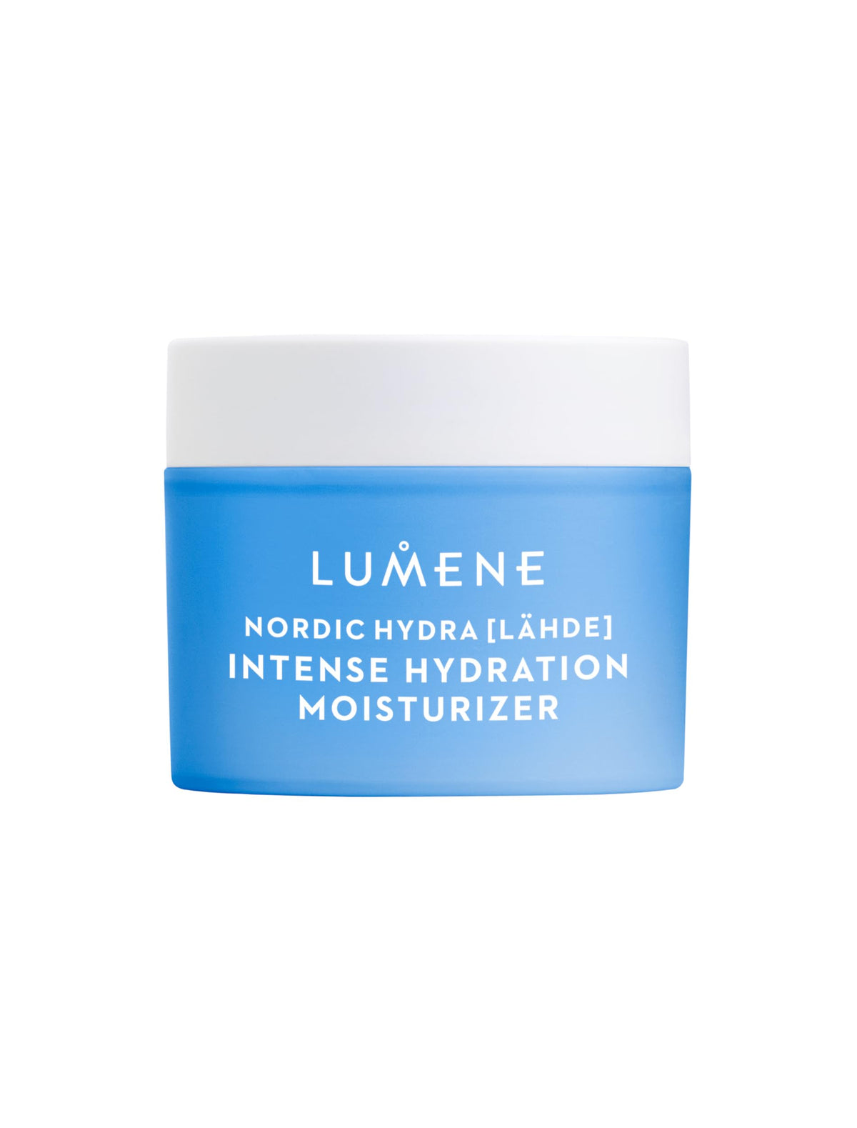 Lumene Nordic Hydra LÄHDE moisturizer jar for intense hydration and skin plumping.