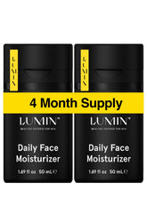 Lumin Daily Face Moisturizer packaging for easy daily use and balanced hydration.