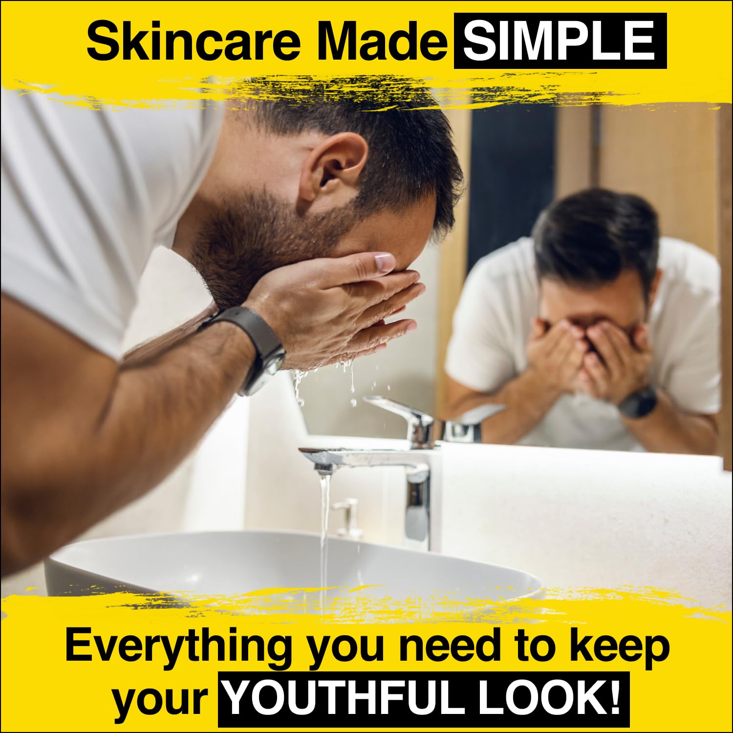 Lumin Dynamic Duo Moisturizer on face close-up demonstrates quick hydration.