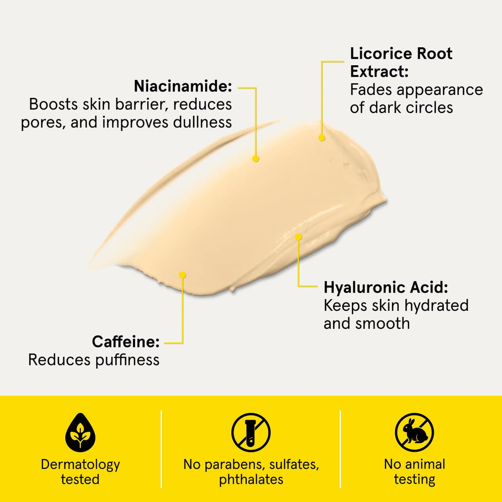 Lumin Instant Dark Circle Corrector color-correcting swirl suggests even light coverage.