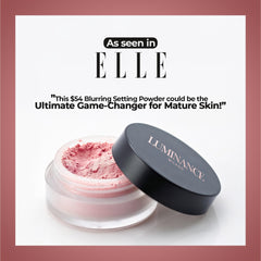 Luminance Milano Ultra Pink powder texture swatch demonstrates blurring effect