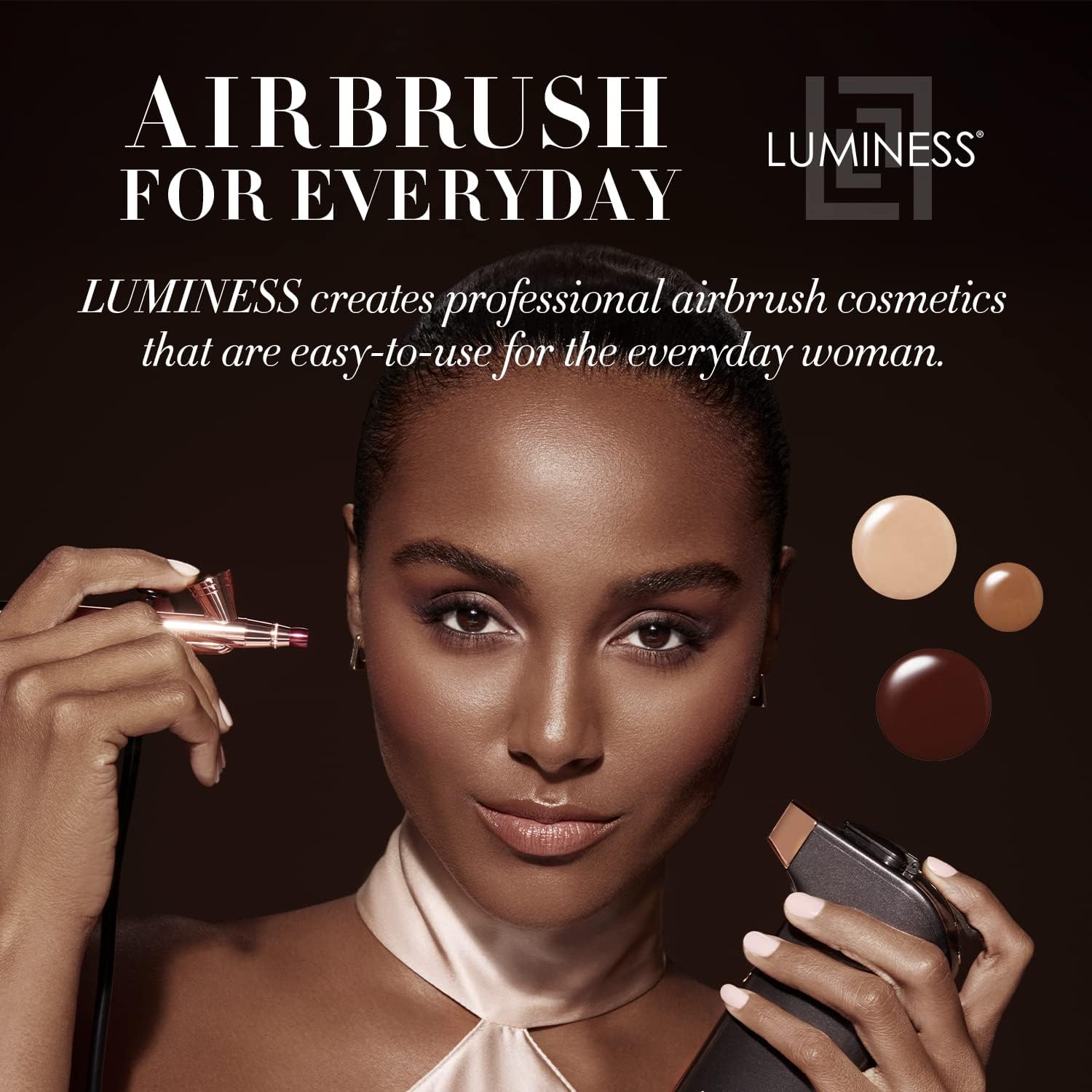 Luminess Air Silk made in the USA cruelty-free label