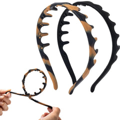 Lumitrail silicone comb headband with teeth for secure grip during workouts