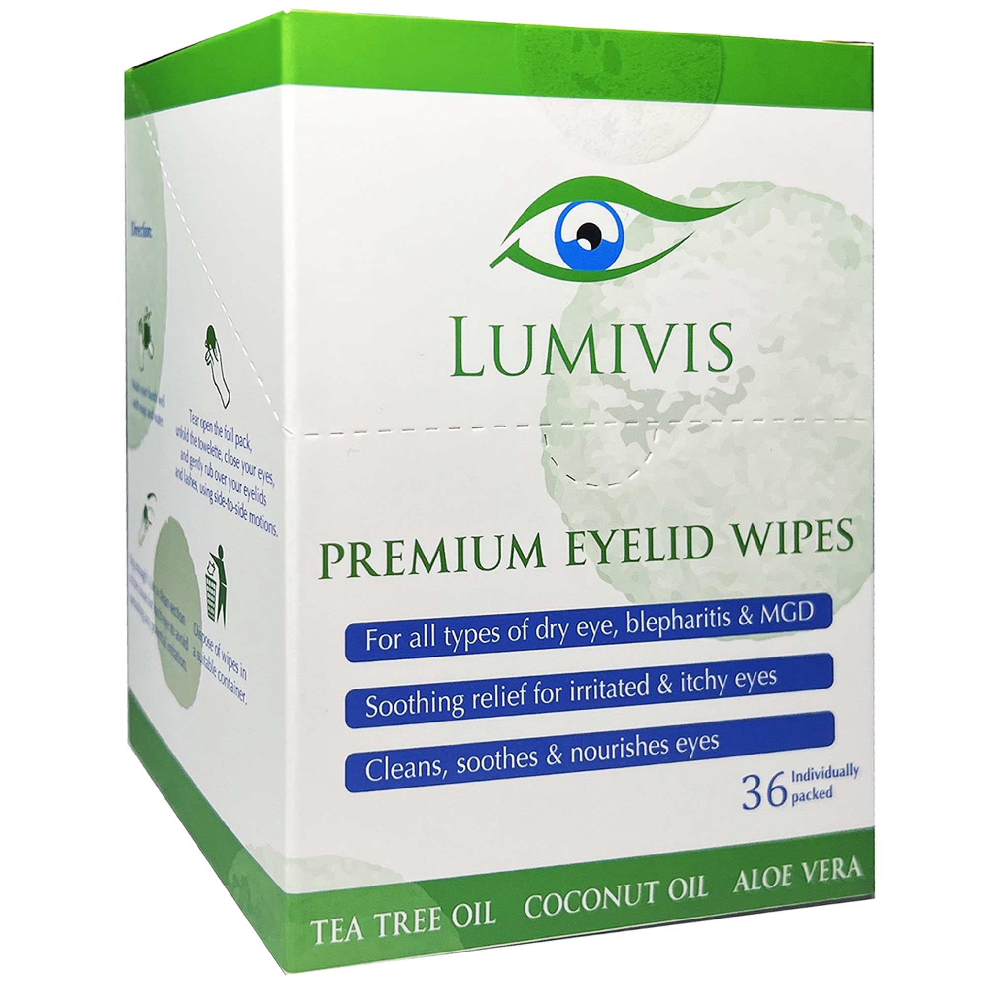 Lumivis: uso diario de higiene ocular, facilita una rutina rápida y efectiva.