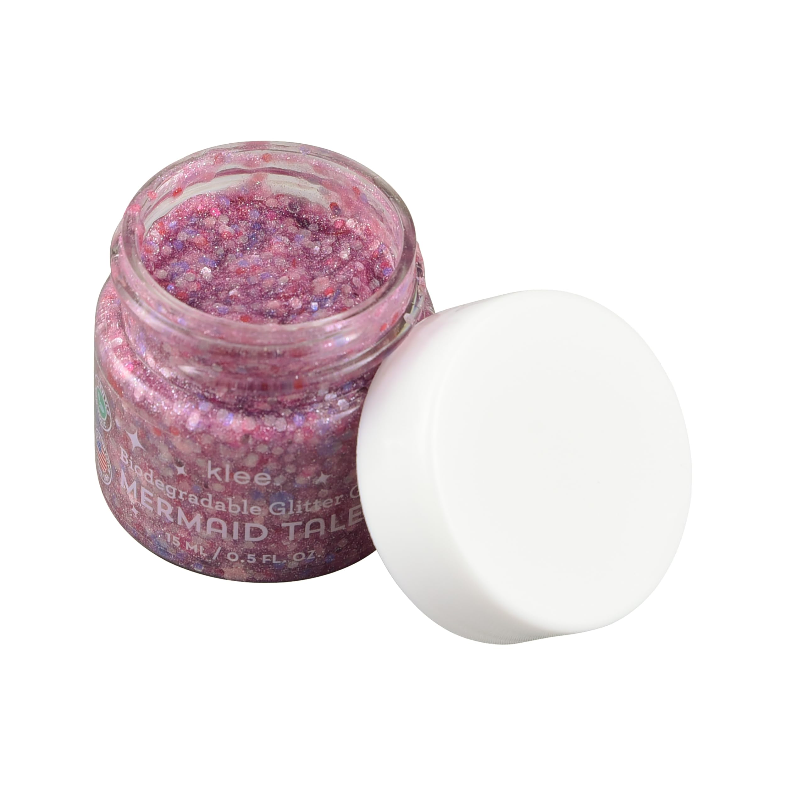 Luna Star Klee eye shadow applicator and rainbow blush brush for easy application