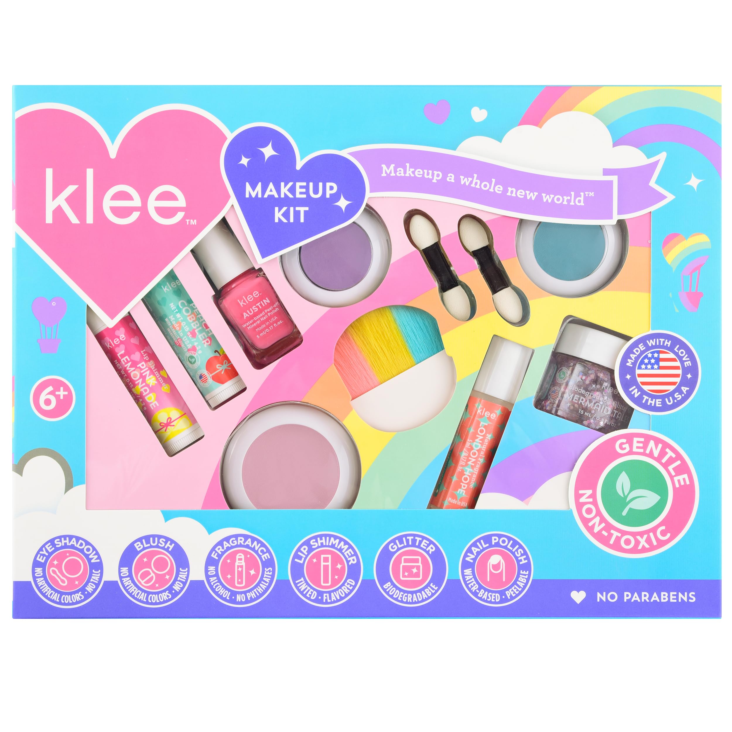 Luna Star Klee eye shadow Purple Sugar Hill Bloom compact for soft, kid-friendly color