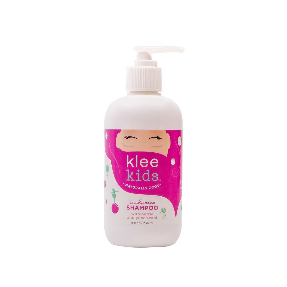 Klee Kids Charmed Conditioner bottle detangles and smooths hair after bath