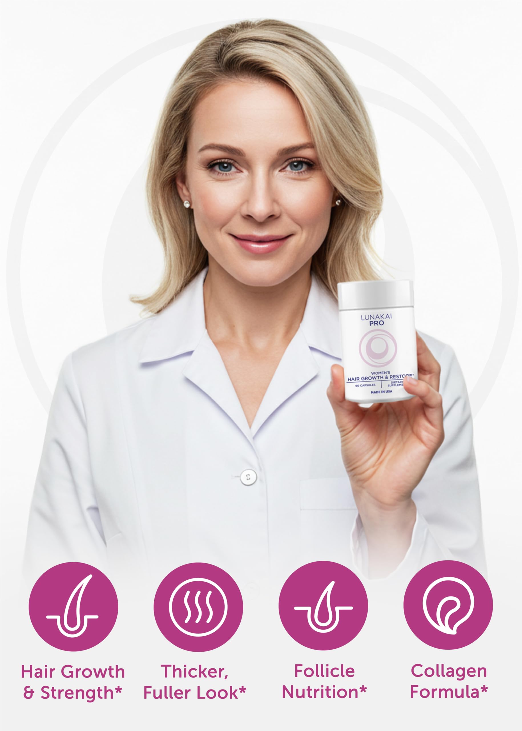 Lunakai PRO wellness-routine captures daily use for stronger nails and glowing skin