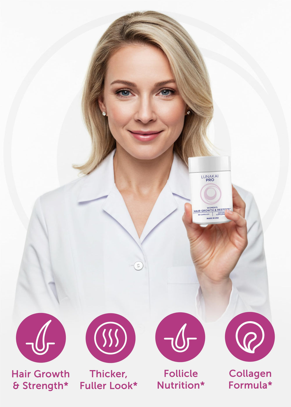 Lunakai PRO wellness-routine captures daily use for stronger nails and glowing skin
