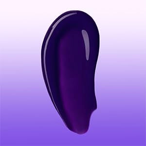 Lunar Tides Dark Violet closeup foamy lather demonstrates rich pigment release during wash.