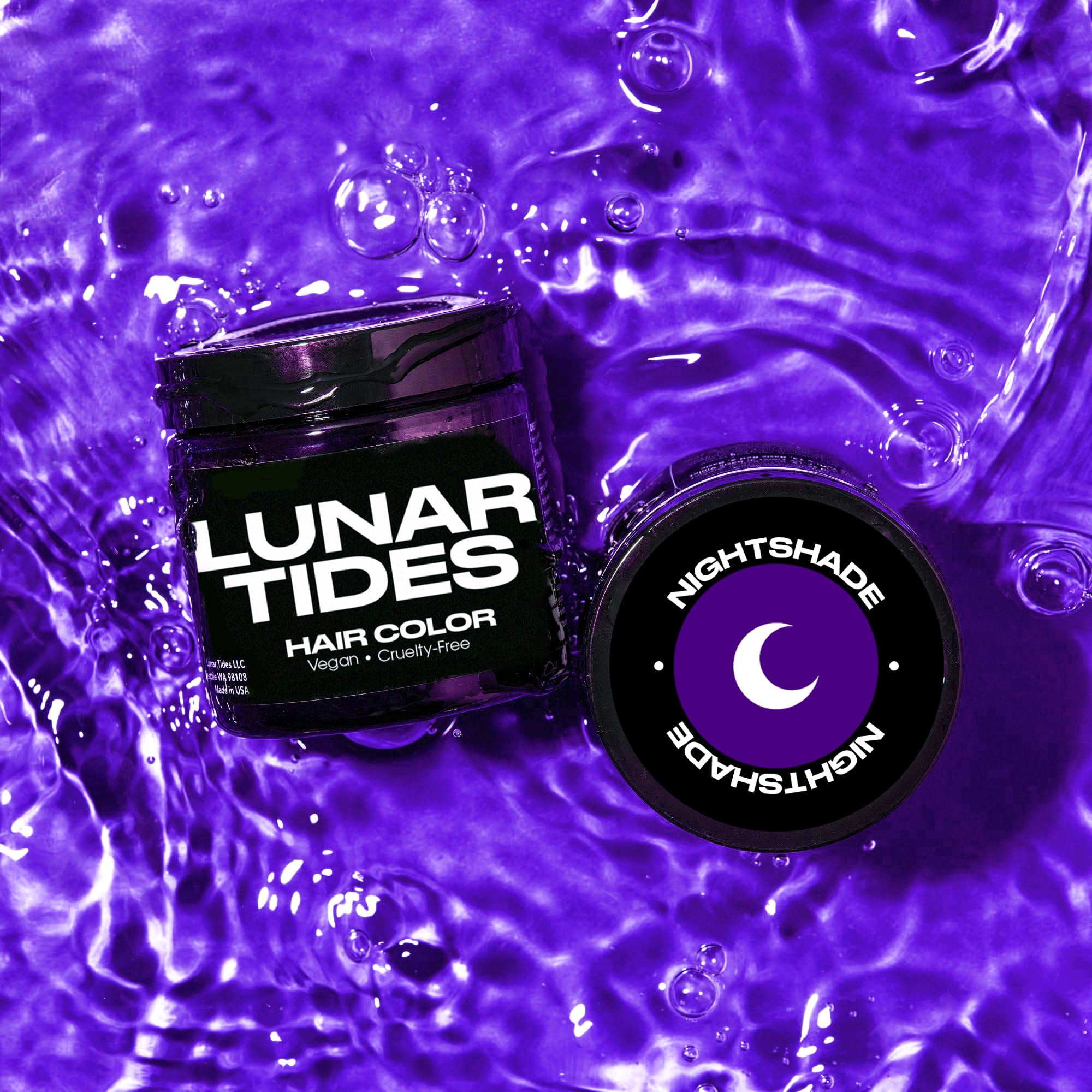 Lunar Tides gloves application detail emphasizes clean, comfortable color sessions at home.