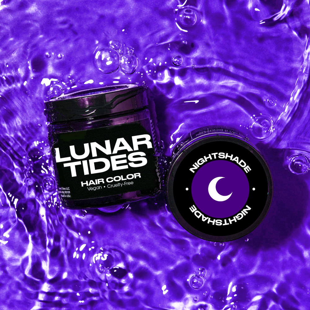Lunar Tides gloves application detail emphasizes clean, comfortable color sessions at home.
