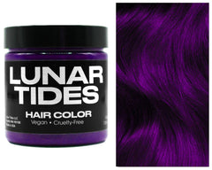 Lunar Tides Plum Purple bottle close-up showing color-rich, temporary styling options.